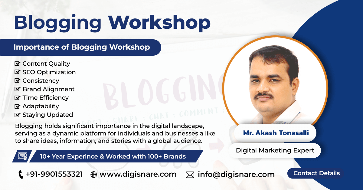 Blogging workshop