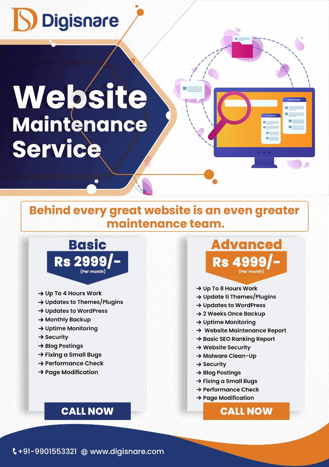 Website Maintenance services in Mysore